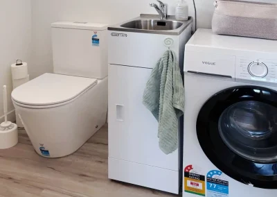 laundry toilet plumbing installation